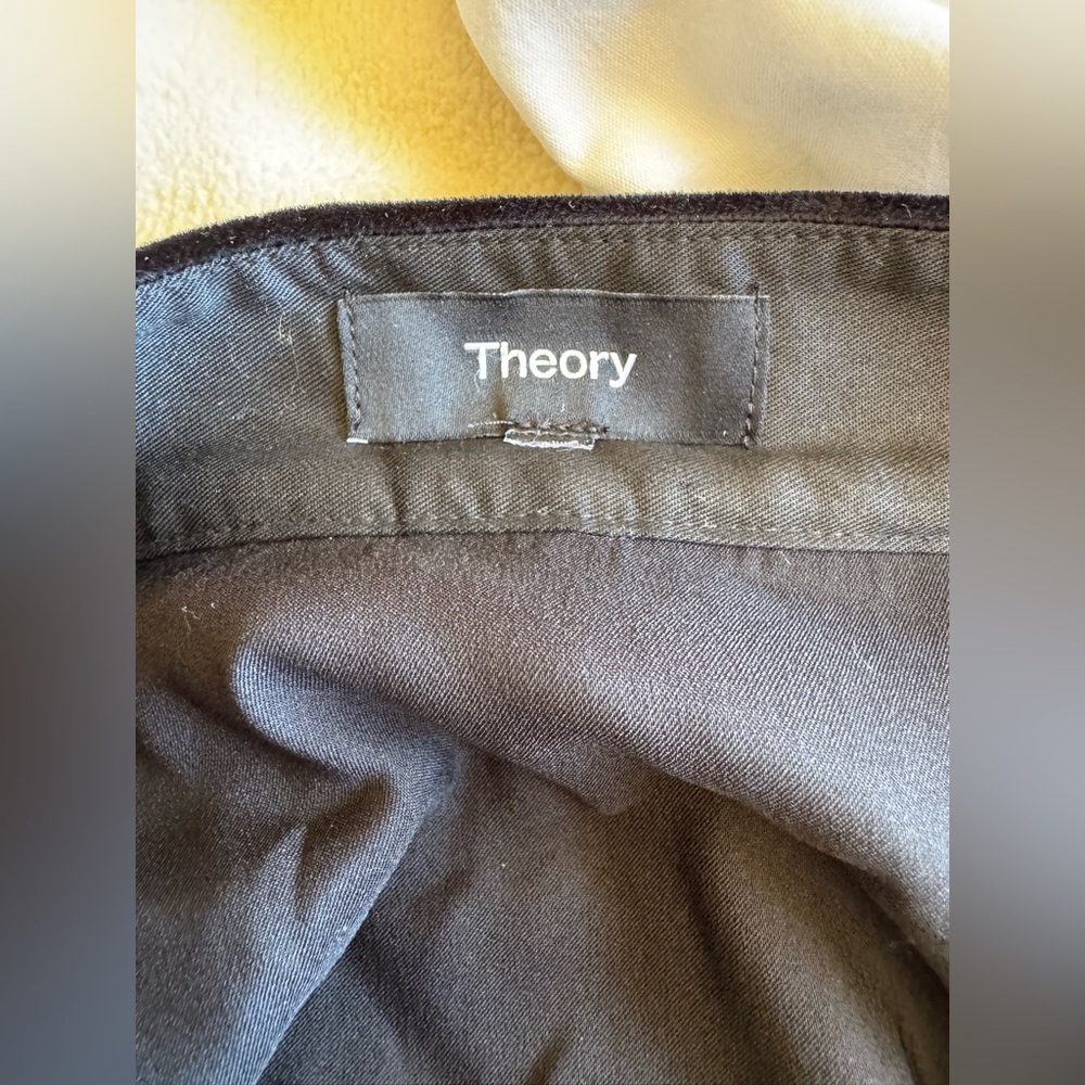 Theory Velvet Wrap Mini Skirt Black Size Small - Picture 7 of 9